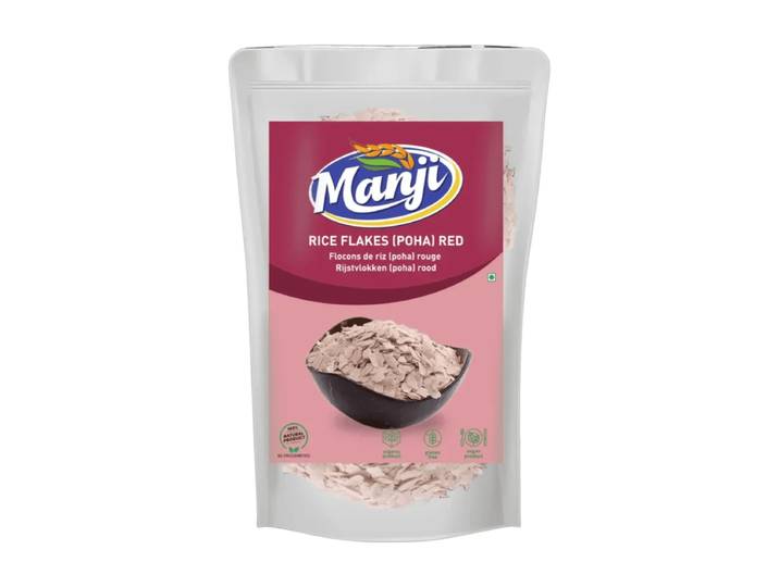 Manji Poha flocons de riz rouge - 500 g
