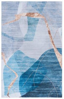 SAFAVIEH Tacoma Machine Washable Slip Resistant Brune Mid-Century Modern Rug
