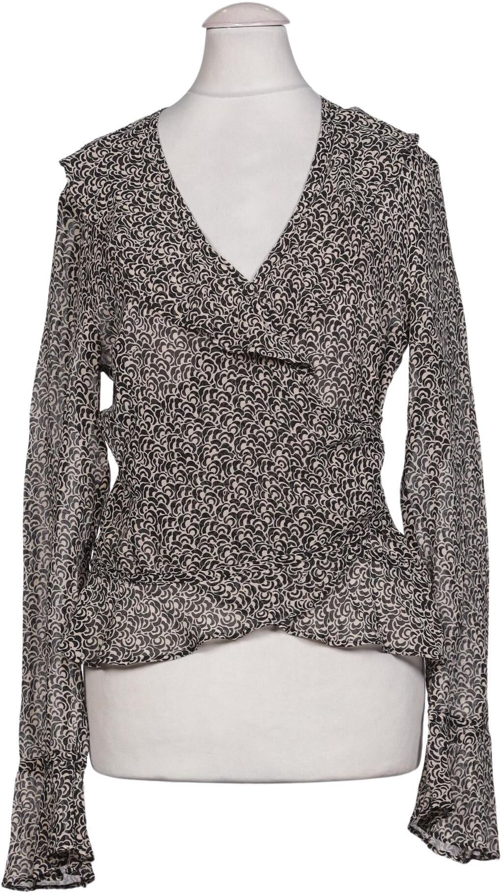 Rene Lezard Damen Bluse, Beige, Gr. EU 36, Seide - Second Hand