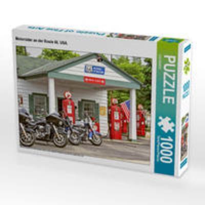 CALVENDO Puzzle Motorräder an der Route 66, USA. 1000 Teile Lege-Größe 64 x 48 cm Foto-Puzzle Bild von CALVENDO