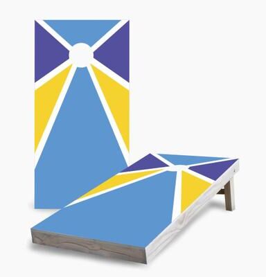 Skip's Garage Pinwheel Regulation 2x4 Cornhole Game Set