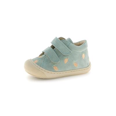 Lauflernschuh NATURINO "COCOON VL", Baby, Gr. 26, mint, Veloursleder, bestickt, Schuhe Lauflernschuh, Babyschuh, Klettschuh, Größenschablone zum Download
