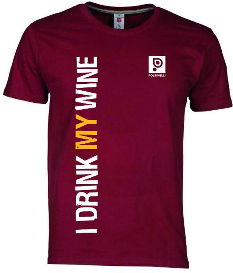 Polsinelli T-shirt I drink my wine taille XS - Extra small