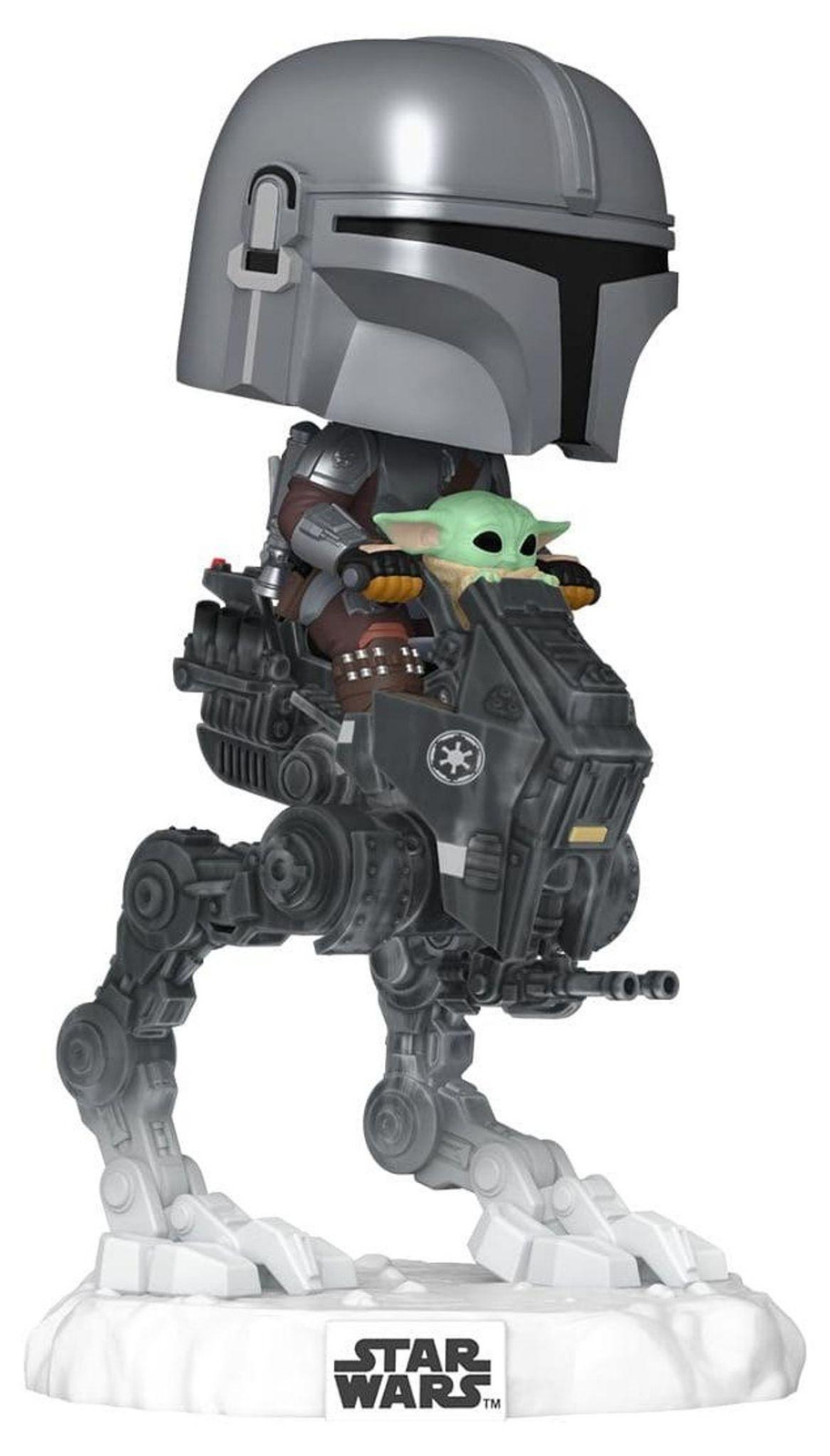 Funko POP! Rides Deluxe Star Wars: The Mandalorian & Grogu met AT-RT voertuig