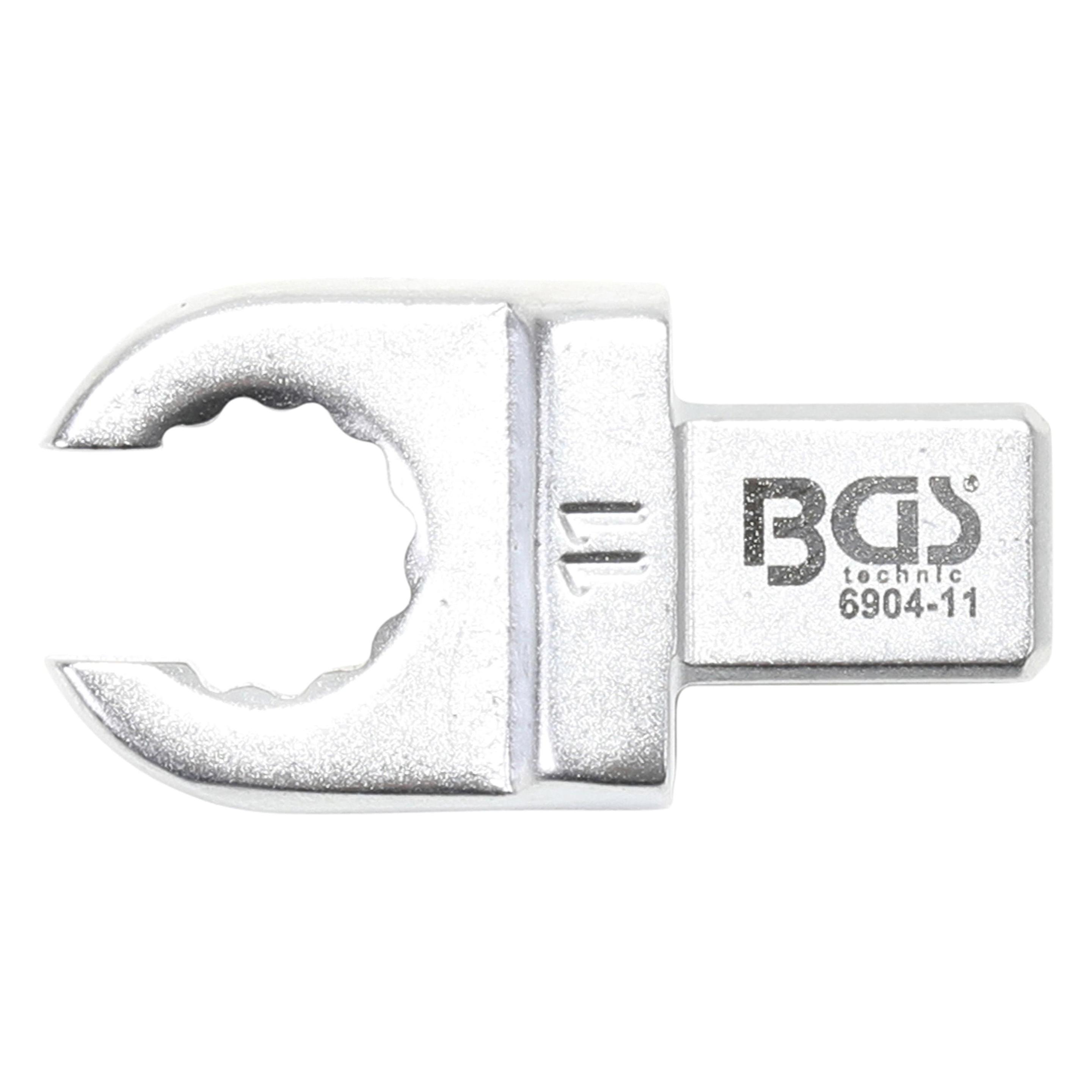 BGS Einsteck-Ringschlüssel offen 11 mm Aufnahme 9 x 12 mm (11 mm) (6904-11)