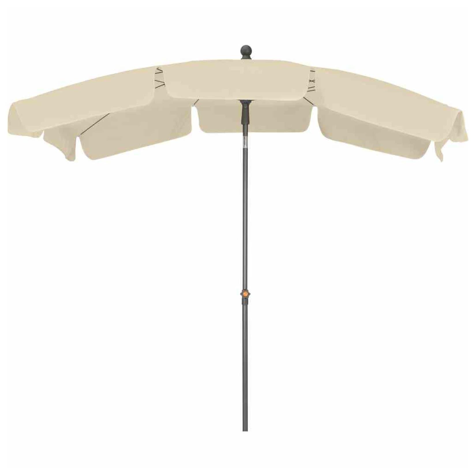 Siena Garden Tropico Mittelstockschirm anthrazit/natur 210x140cm Gestell Stahl anth