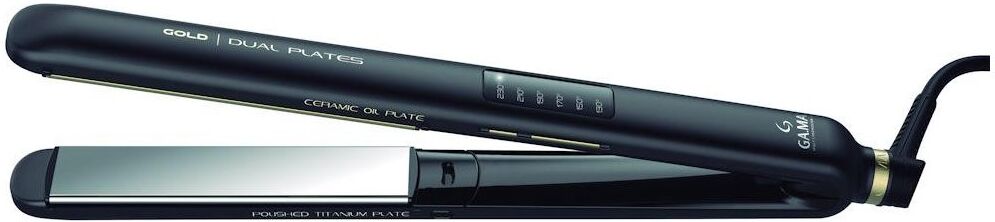 Piastra capelli Ga Ma GI2510 DUAL PLATES Gold Led Black