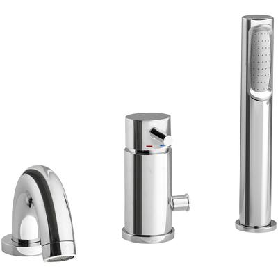 Wannenarmatur OTTOFOND "S3000", grau (chrom), B:29cm H:22,2cm T:24cm, Messing, Armaturen, mit Umsteller für Auslaufhahn