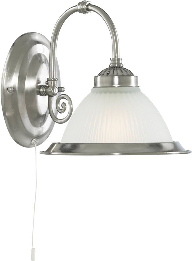 ClassicLiving Hopkinton Armed Sconce Satin Silver 21cm H X 20cm W X 20cm D