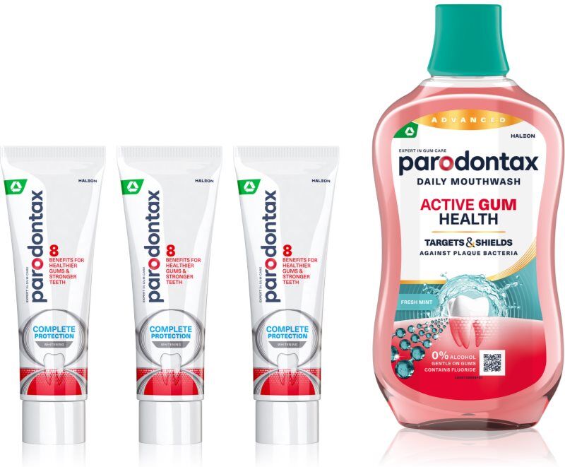 Parodontax Complete Protection & Active Gum Health Whitening set for complete tooth protection