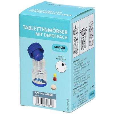Sundo Tablettenmörser Schraubdeckel blau-transp 1 St Zubehör