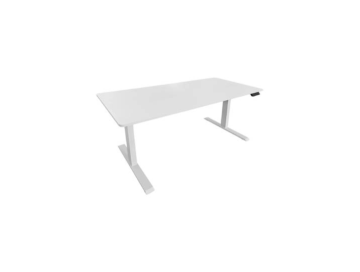 Höhenverstellbarer Schreibtisch „White Desk“ 140 x 60 cm Weiss Invicta Interiors