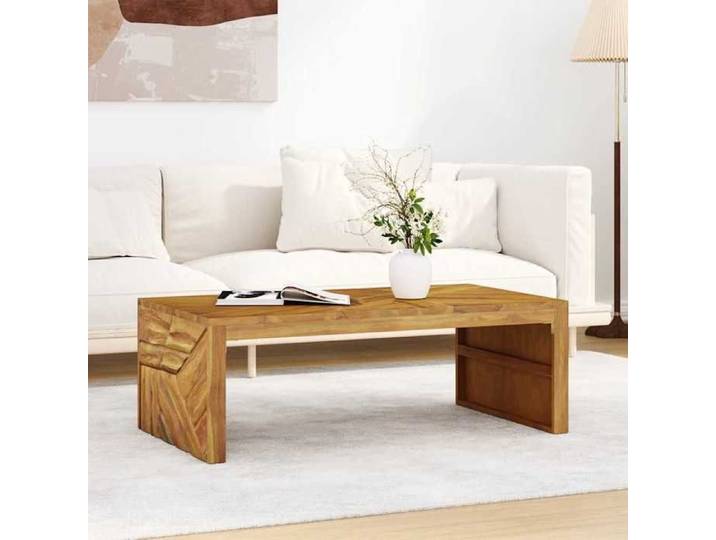 Table basse - Plusieurs Niveaux - 110x60x38 cm - Bois de teck solide - Salon Moderne(87705) ZLH