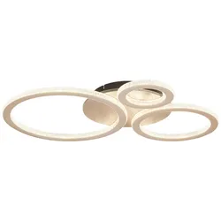 LED-Deckenleuchte Rivo Champagnerfarben max. 40 Watt Deckenlampe