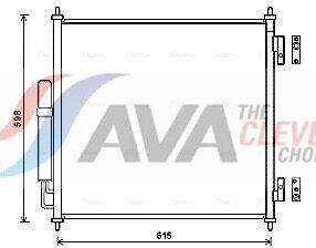 Ava Clever Choice Kondensator, Klimaanlage Aua5218d Für Land Rover