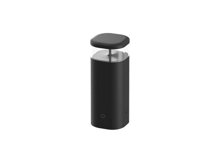 Flos Architectural LED Sockelleuchte Pointbreak Bollard 2, schwarz, Aluminium, Design, LED Außenleuchte