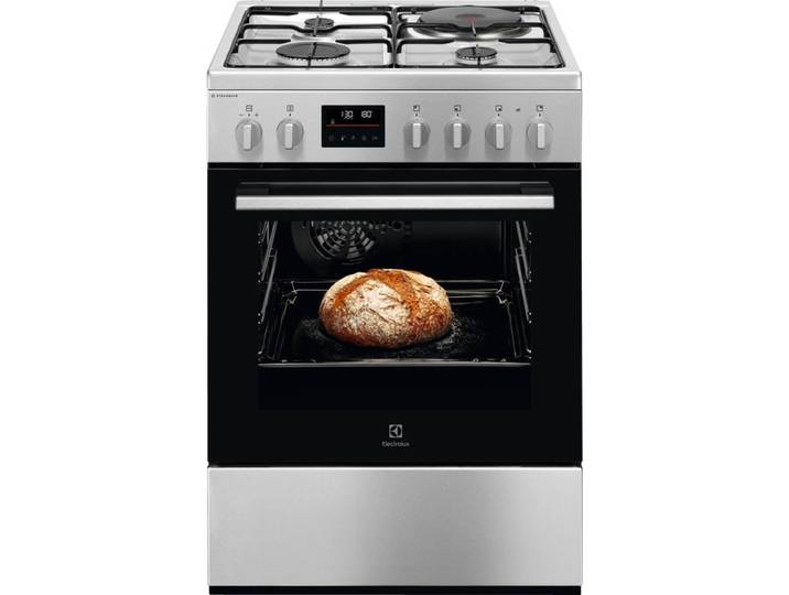 Cuisinière mixte ELECTROLUX EKM668989X 4 foyers Inox