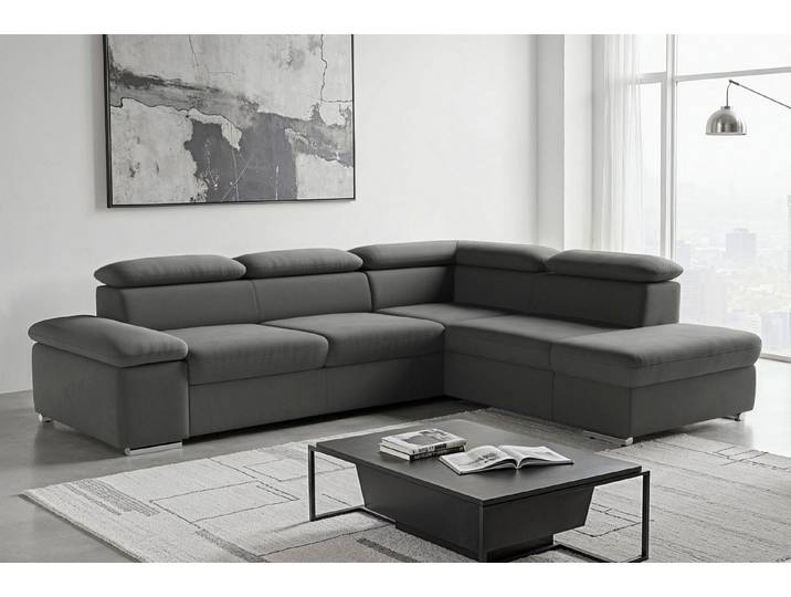 sit&more Ecksofa Valantine L-Form, B: 272 cm, Armteilverstellung, Kopfteilverstellung, optional Schlaffunktion, Komfortsofa, modern