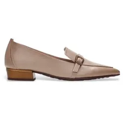 Hispanitas für Damen. HI265141 Ballerinas Ginebra taupe Leder (40), Wohnung, Keine, Lässig