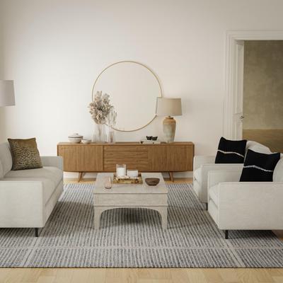 Alora Decor Maude Contemporary Checkered Hand-Tufted Bordered Area Rug