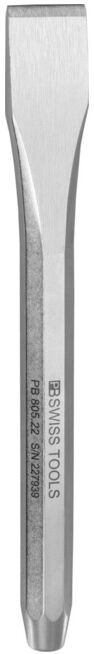 PB Swiss Tools Burin plat de mécanicien, qualité spéciale, Longueur totale: 180 mm (805.22)