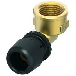 TECE, Rohrverbindungstechnik, TECElogo-Ax Winkelübergangsmuffe Dimension 32 x Rp 1", Siliziumbronze (Winkelverbindung)