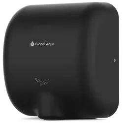Global Aqua Global-Aqua eXtreme Händetrockner – Schwarz – 1300W, 7s Trocknungszeit, Automatischer Sensor, Hochgeschwindigkeit