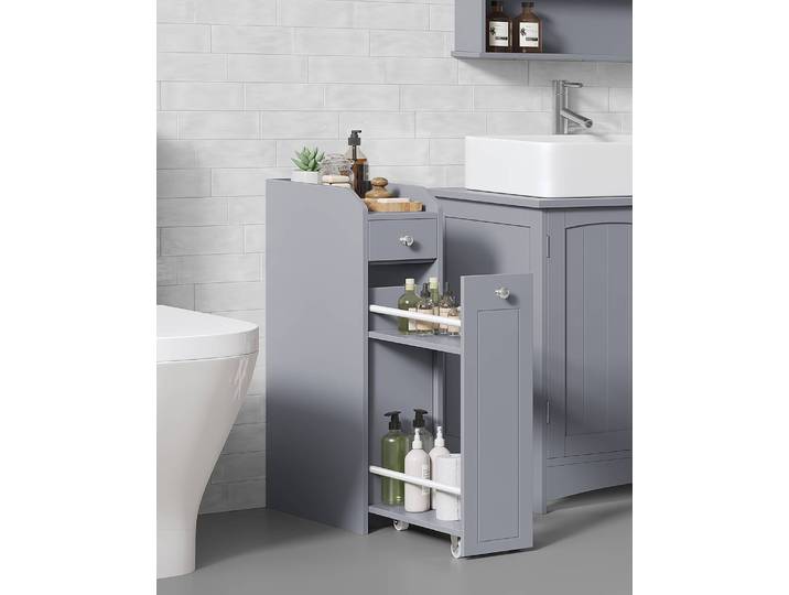 Meuble bas Sovaty - 15 cm 18 x 70 x 40cm Gris/Gris