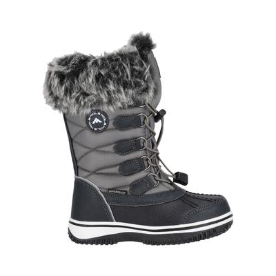 Stiefel MOLS "Rabon", Mädchen, Gr. 32, grau, Kunstfaser, Lederimitat, Synthetik, Schuhe Snowboots Winterstiefel, mit wasserdichtem Obermaterial