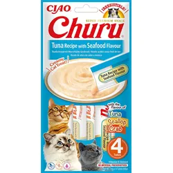 INABA CAT Churu Thunfisch mit Meeresfrüchten 4x14g
