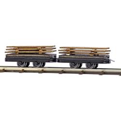 Busch Feldbahn 12218 H0f Zwei Wagen mit Bretterladung Zwei Wagen mit Bretterladung