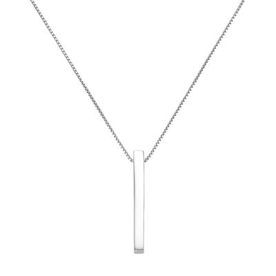 Kette mit Anhänger SMART JEWEL "mit Stäbchen-Anhänger, Silber 925", silber, Halsketten, Damen, 45cm