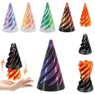 Uplift Picks Mesmerizing 3D Printed Helix Screw Rotating Fidget Toy For Stress Relief Desk Decor Mesmerizing 3D Printed Helix Screw Rotating Fidget Toy For Stress Relief Desk Decor