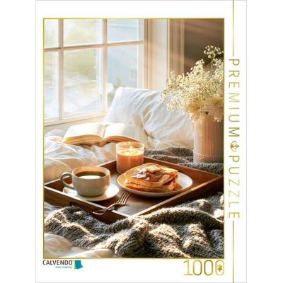 CALVENDO Puzzle Frühstück im Bett - gibt es etwas Besseres | 1000 Teile Lege-Größe 64x48cm Foto-Puzzle für glückliche Stunden, von , Calvendo Puzzle