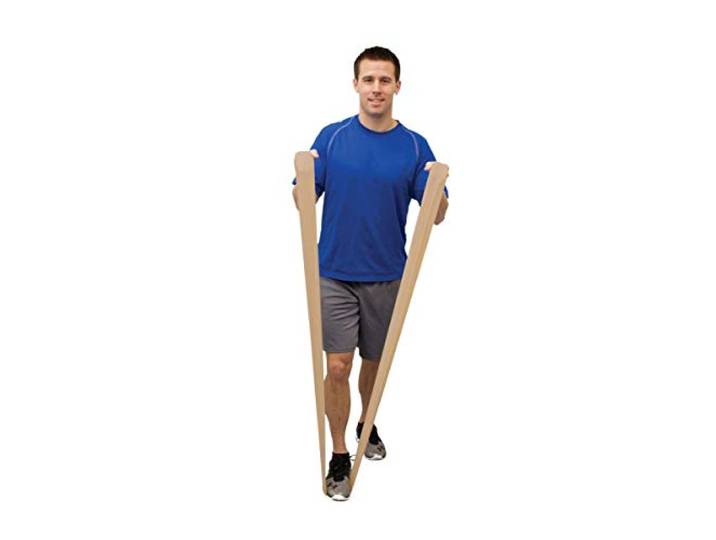 CanDo 2 x Trainingsband / Gymnastikband, Länge 45 m, Val-u-Band®, latexfrei - pfirsich (sehr sehr leicht)