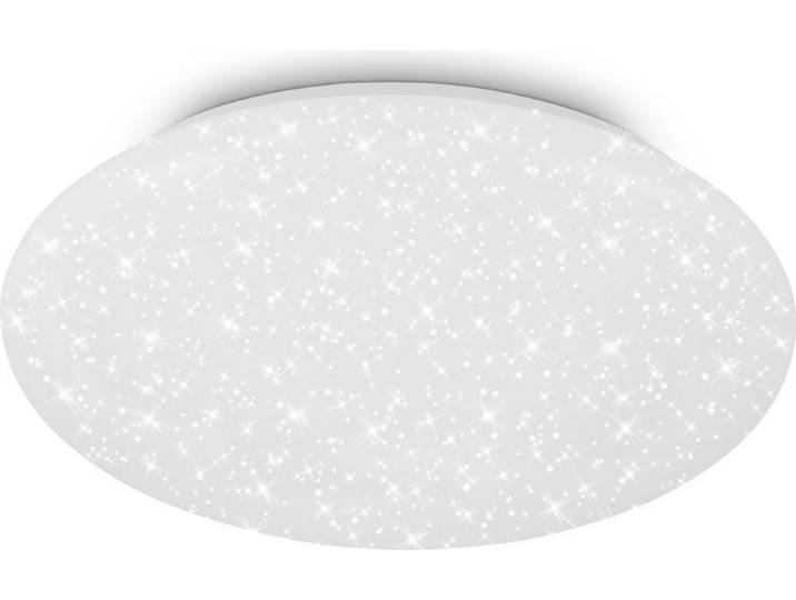 Briloner GIT LED Deckenleuchte, Neutralweiße Lichtfarbe, Sternenhimmel, Weiß, Ø38 x 7 cm