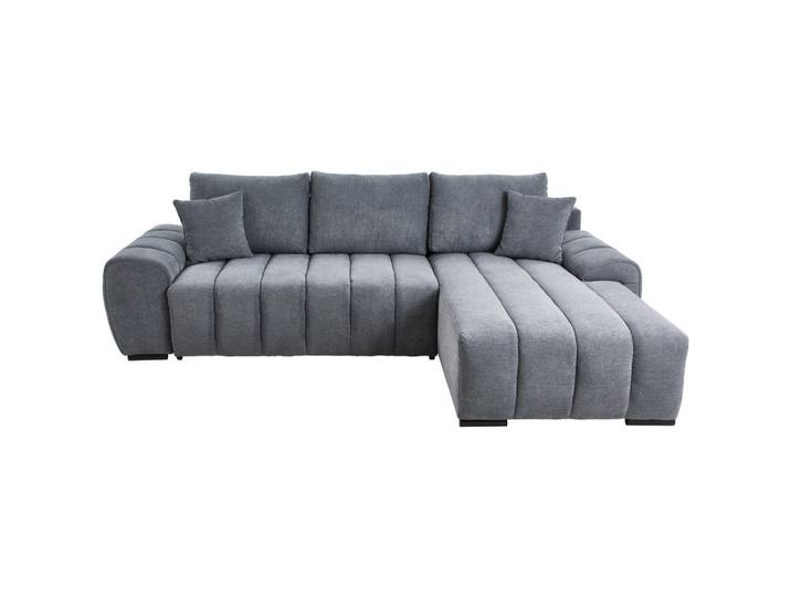 Z2 Ecksofa BARCA, Webstoff, modernes Design, echt bespannter Rücken, inkl. Bettkasten, Zierkissen, Rückenkissen