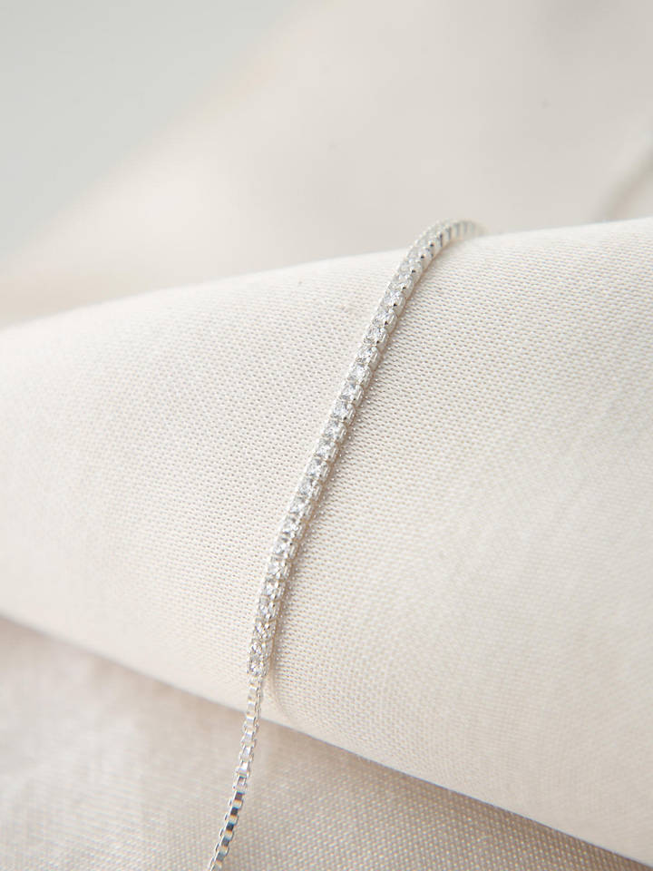 Lodie Silver Silber-Armkette mit Edelsteinen - onesize