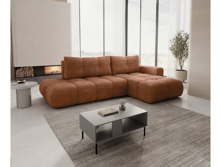 yourhouse24 Ecksofa SOHO, mit Schlaffunktion & Bettkasten, weicher Chenille-Stoff
