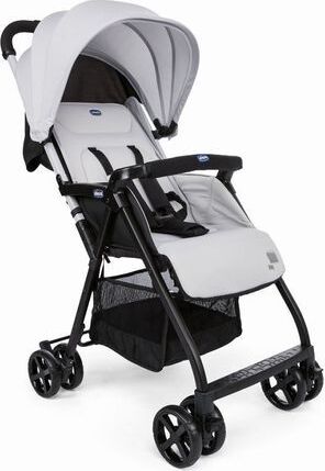 Chicco Ohlala Twin, Betthimmel, Zwillingskinderwagen (Seite an Seite), Unisex, Faltbar, Silber