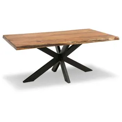 G+K Esstisch Kingman 160 x 90 cm Holz Braun Akazie