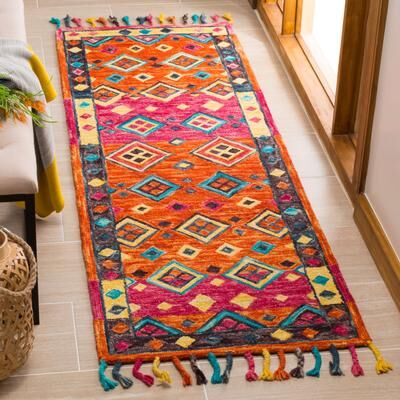 SAFAVIEH Handmade Aspen Dona Boho Tribal Wool Rug