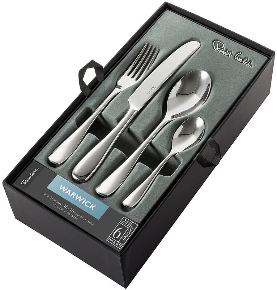 Robert Welch Warwick Bright 24 Piece Cutlery Set