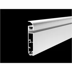 Synergy 21, LED Streifen, LED U-Profil 200cm, ALU1580-05, schwarz, Fussboden/Sockelleiste (200 cm, Indoor)