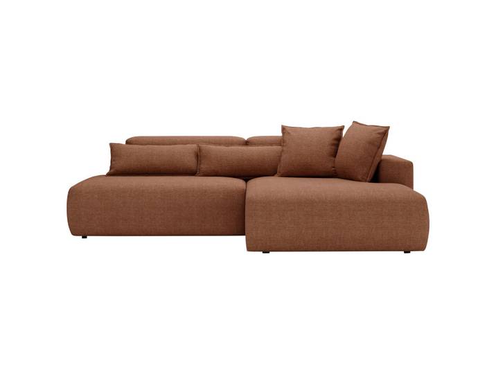 Livetastic Ecksofa, Rostfarben, Kunststoff, Füllung: Schaumstoff,Schaumstoff, L-Form, 284x160 cm, Stoffauswahl, Armteil rechts, Wohnzimmer, Sofas & Couches, Wohnlandschaften, Ecksofas