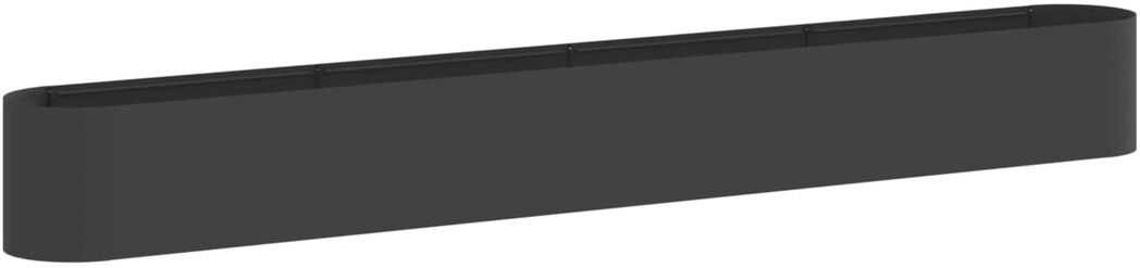 Brayden Studio Raised Garden Bed Black 40cm H x 360cm W x 40cm D