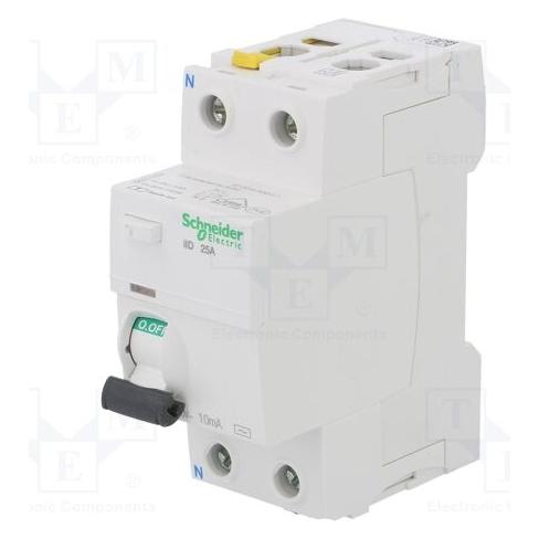 Schneider Electric Acti 9 iID-RCCB-2P-25A-10mA-Typ AC A9Z10225 (A9Z10225)