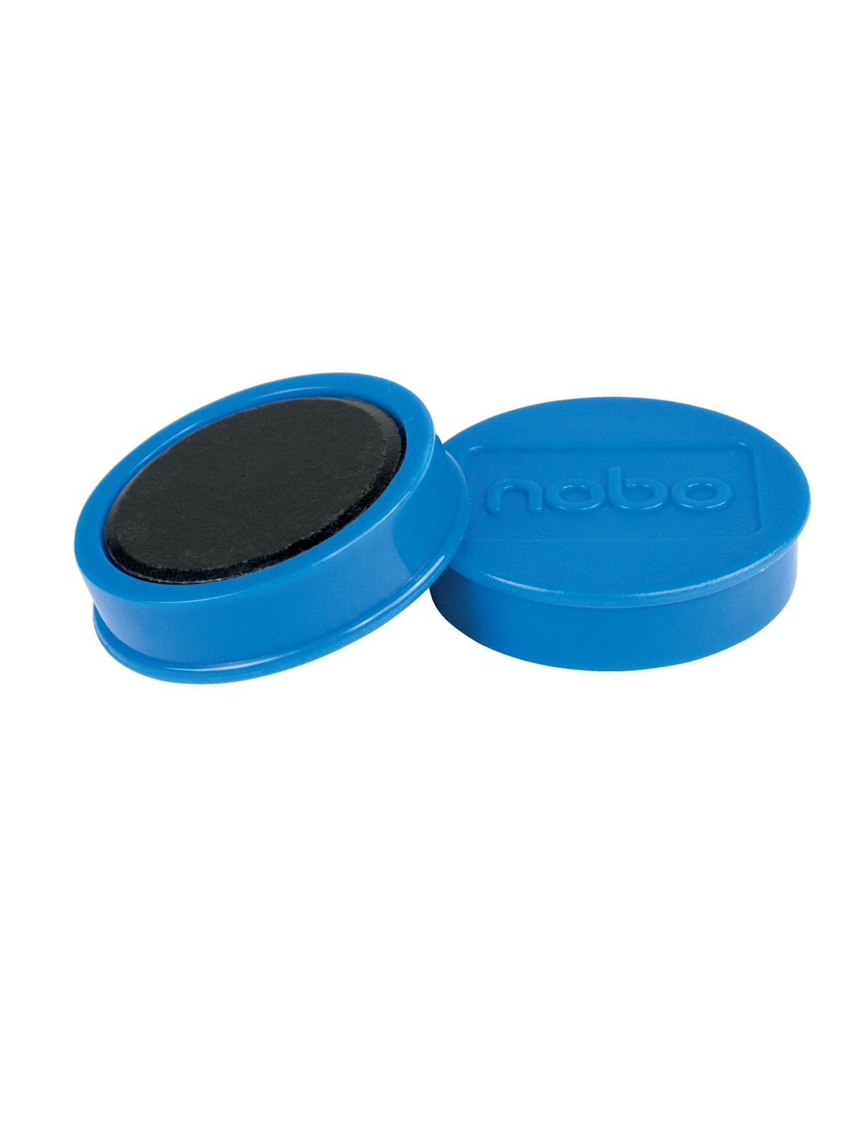 Nobo Magnete, 38 mm, extra stark, 10 Stück, farbig sortiert Blau