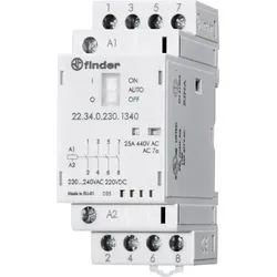 FIN 22.34 230V1 - Installationsrelais, 4x NO, 250V/25A, 230 V AC/DC