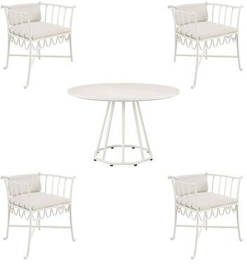 Venice 5-Piece Dining Set - White - Ballard Designs